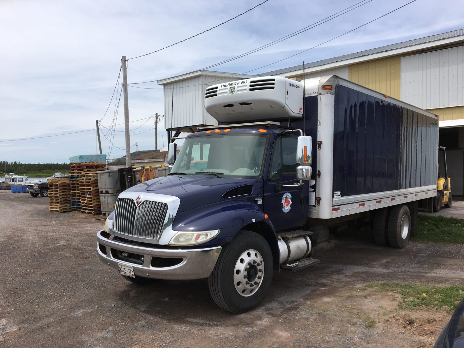 Milligan's Fisheries refrigerated seafood truck